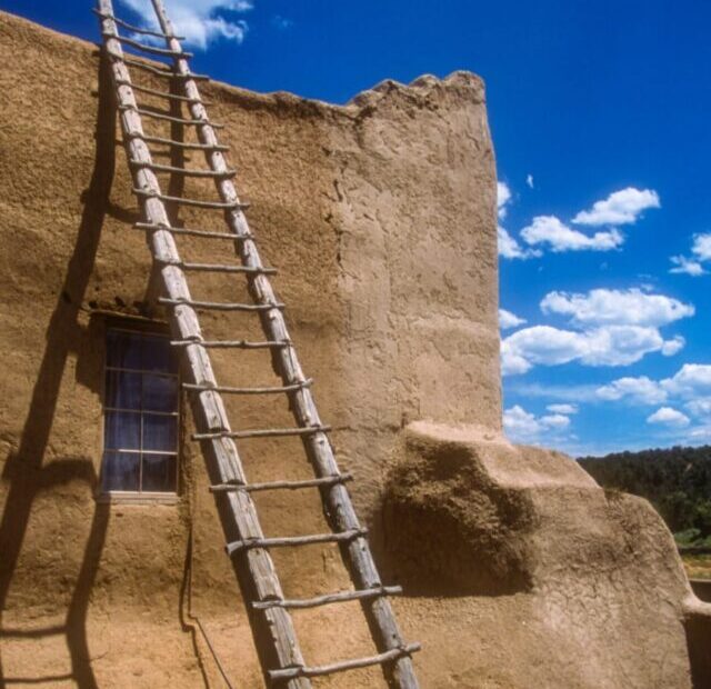 Mud house in New Mexico